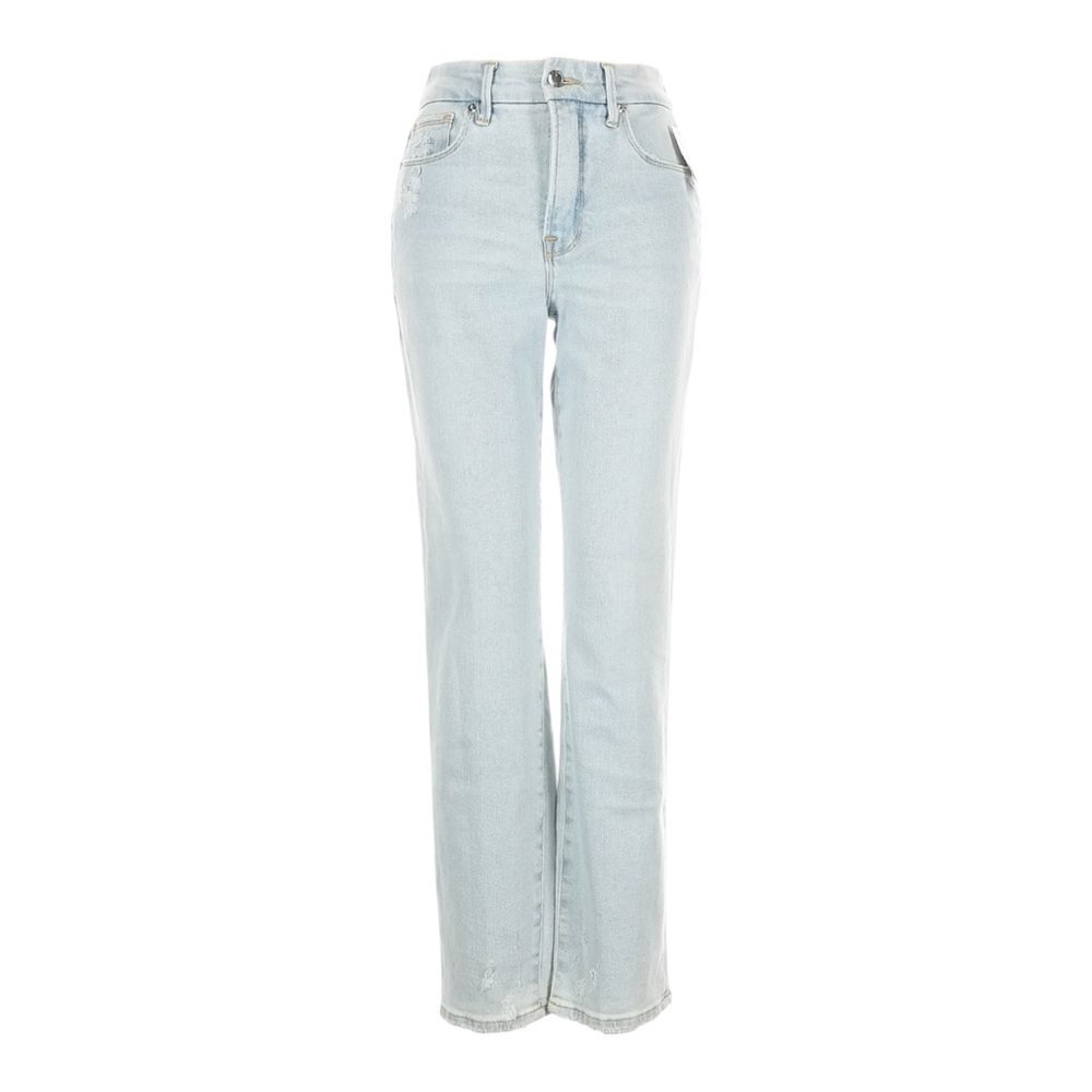 Good American Light Blue Straight Leg Jeans
